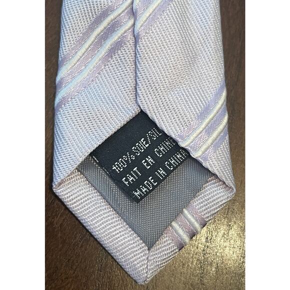 Comoseta Purple 100% Silk Men’s Neck Tie Made in China - Picture 7 of 9